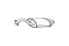 Глушник, алюм. сталь, задн. частина TOYOTA COROLLA V (01-03) BOSAL 228-477 (фото 3)