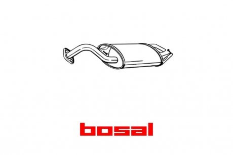 Глушитель задняя часть TOYOTA COROLLA (01-07) BOSAL '228495 (фото 1)