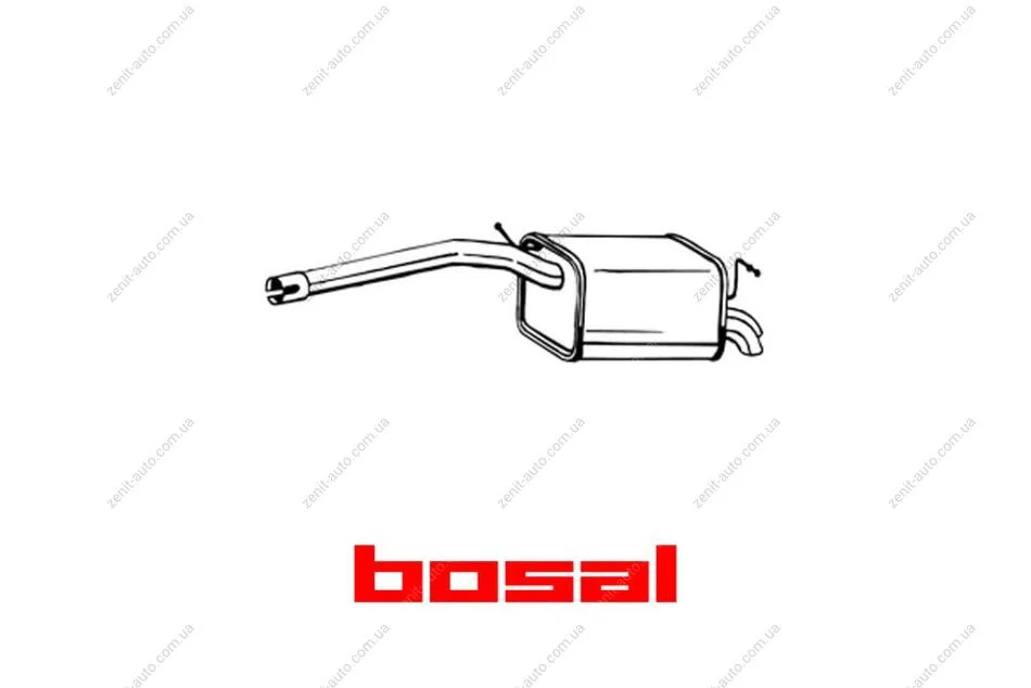 Глушитель задняя часть VW CADDY III 06- BOSAL 233-405 (фото 1)