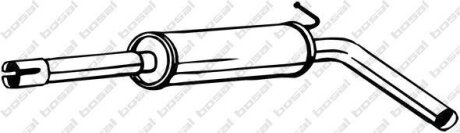 Глушник передній резонатор Skoda Fabia, VW Polo V, SEAT Ibiza BOSAL '233477