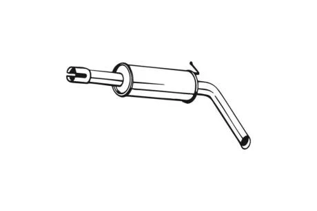 Глушитель, алюм. cталь, задн. часть VW POLO 14-17- (233-615) BOSAL '233-615