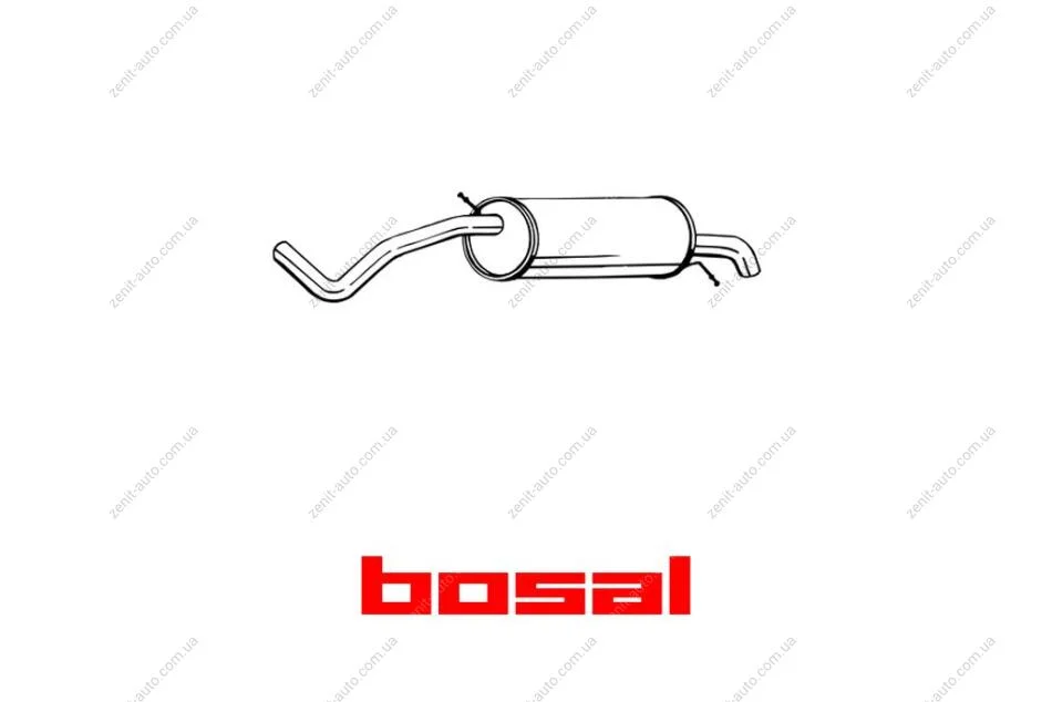 Глушитель задняя часть SKODA FABIA 03- (278-233) BOSAL '278-233 (фото 1)