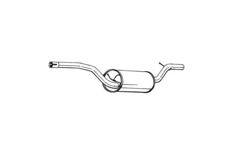 Глушитель, алюм. cталь, задняя часть FORD FOCUS C-M 03- BOSAL '278-711