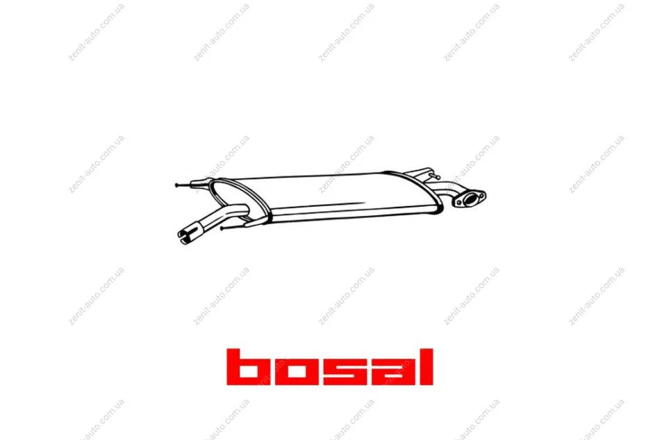 Глушник середня частина TOYOTA RAV 4 05- BOSAL 279-445 (фото 1)