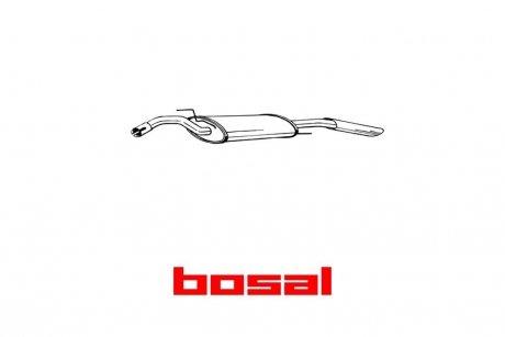 Глушитель задняя часть VW PASSAT B3/B4 (88-96) BOSAL '279489 (фото 1)