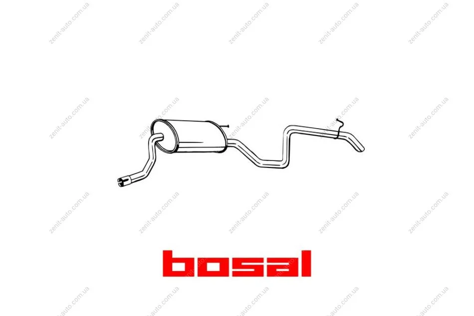 Глушитель задняя часть KIA CEED 06-09 BOSAL 280-277 (фото 1)
