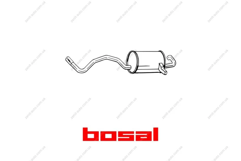 Глушитель задняя часть RENAULT MEGANE II (02-10), RENAULT Scenic (03-08) BOSAL 280-815 (фото 1)