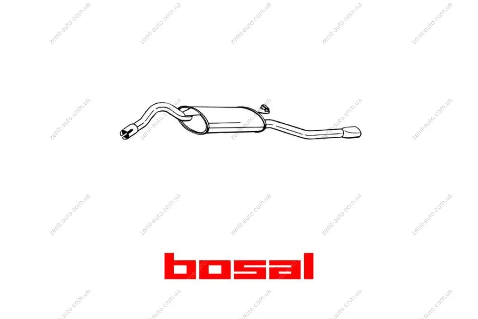 Глушитель задняя часть SKODA Cube (97-98), SKODA FELICIA (95-01) BOSAL 281-097 (фото 1)