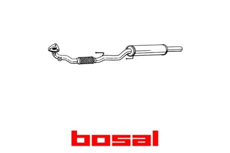 Резонатор SEAT Cordoba, Ibiza (02-15), Toledo (02-15), SKODA Fabia (01-14), SKODA Rapid (12-15) BOSAL 281-483