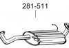 Глушитель алюминизированная cталь, задняя часть OPEL MONTEREY 3.1 RS (09/92 - 04/95) BOSAL 281-511 (фото 2)
