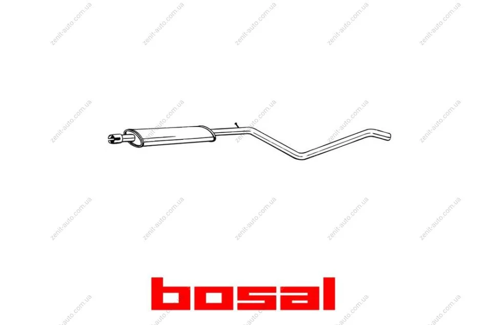 Глушник середня частина DACIA DUSTER 10- BOSAL 285-455 (фото 1)