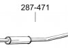 Глушитель алюминизированная cталь, средняя часть SUZUKI SWIFT 1.2 10/10- BOSAL 287-471 (фото 2)