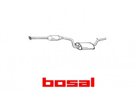 Глушитель средняя часть MAZDA 3 03- BOSAL 288-203