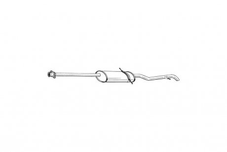 Глушник, алюм. сталь, задн. частина MERCEDES A140L 1.4, 1.6, 1.9 (02/01-10/04) LWB BOSAL 289-031