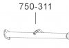 Труба выпускная 1102 (сопилка) алюминизированная cталь BOSAL 750-311 (фото 3)