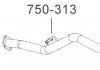 Труба выпускная 1103 (сопилка) алюминизированная cталь BOSAL 750-313 (фото 3)