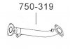 Труба приемная (штаны) алюминизированная cталь Ланос 1,4 (под датчик) BOSAL 750-319 (фото 3)