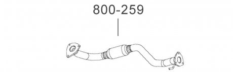 Труба приймальна (штани) Ланос 1,5 BOSAL 800-259