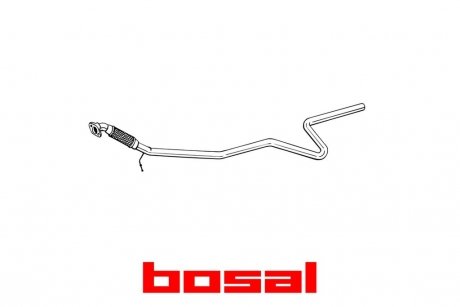 Глушитель, алюм. сталь, передняя часть FORD FIESTA 01-05 (965-129) BOSAL '965-129