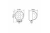 Фара світлодіодна 10-30V 12W (4x3W) 880Lm EPISTAR SPOT точковий BREVIA '10601RSX1 (фото 5)