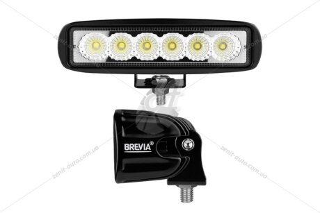 Фара світлодіодна 10-30V 18W (6x3W) 1320Lm EPISTAR FLOOD розсіяний BREVIA '10611FX1