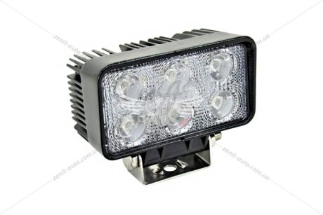 Фара світлодіодна 10-30V 18W (6x3W) 1320Lm EPISTAR WHITE FLOOD розсіяний корпус квадрат BREVIA '10612QFX1