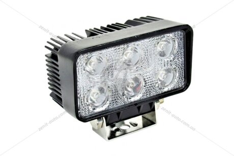 Фара світлодіодна 10-30V 18W (6x3W) 1320Lm EPISTAR WHITE SPOT точковий корпус квадрат BREVIA '10612QSX1