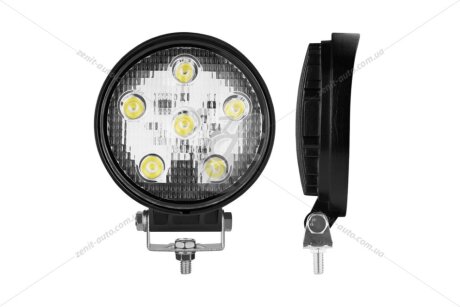 Фара світлодіодна 10-30V 18W (6x3W) 1320Lm EPISTAR SPOT точковий корпус круг BREVIA '10621RSX1