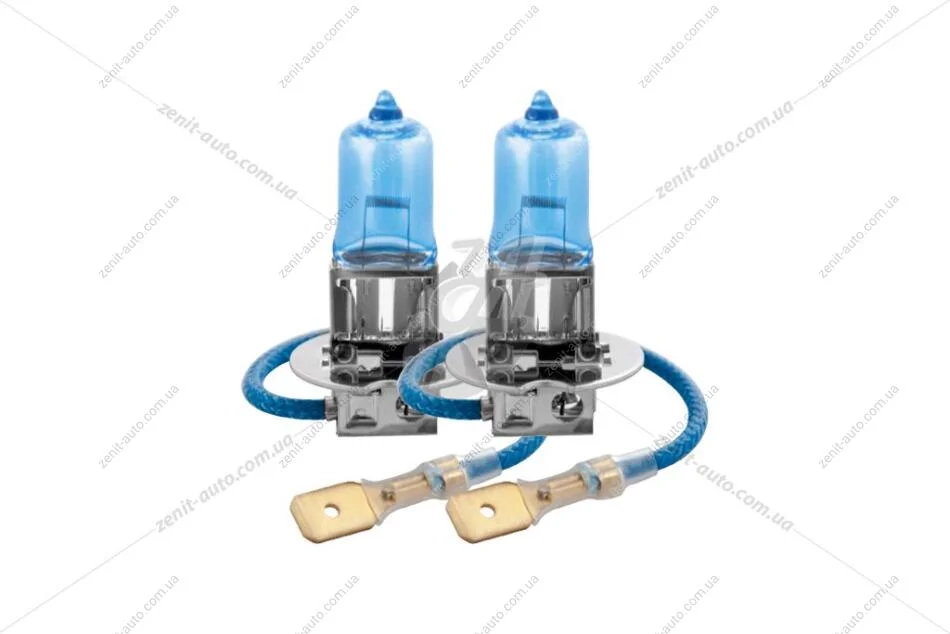 Лампа галогенна H3 12V 55W PK22s Power Blue (к-т 2шт) Brevia BREVIA '12030PBS (фото 1)