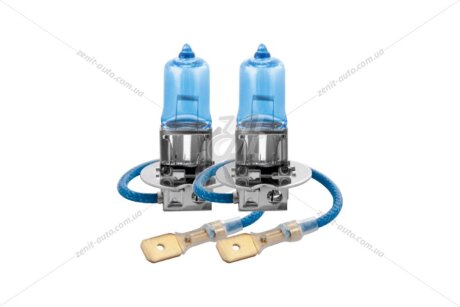Лампа галогенна H3 12V 55W PK22s Power Blue (к-т 2шт) BREVIA '12030PBS