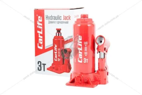 Домкрат гидравлический бутылочный 3 т CARLIFE CarLife BJ403