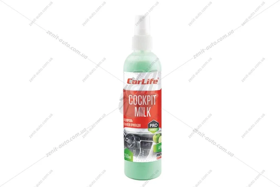 Полироль-молочко панели приборов Cockpit Cleaner 500мл яблоко CARLIFE CarLife CF540 (фото 1)