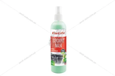 Полироль-молочко панели приборов Cockpit Cleaner 500мл яблоко CARLIFE CarLife CF540