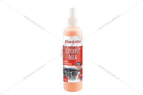 Полироль-молочко панели приборов Cockpit Cleaner 500мл клубника CARLIFE CarLife CF541