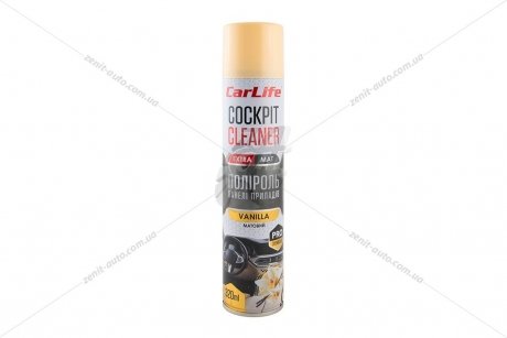 Полироль панели приборов Cockpit Cleaner 750мл EXTRA MAT ваниль CarLife CF770