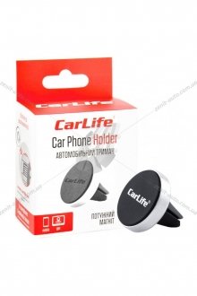 Держатель для телефона магнитый на дефлектор круглый CarLife PH611