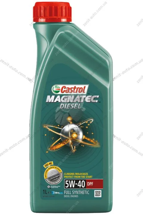 Масло ДВС 5W-40 Castrol MAGNATEC DIESEL DPF API SN/CF, ACEA C3, GM dexos2, 1л, синт. CASTROL 1502B8 (фото 1)