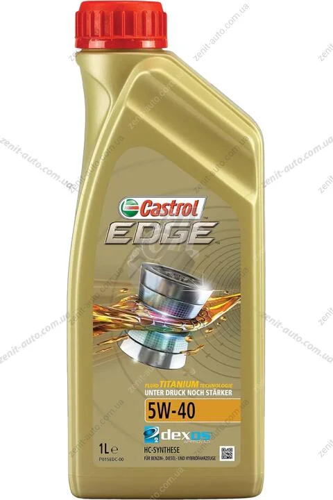Масло ДВС 5W-40 Castrol EDGE API SN/CF, ACEA C3, GM dexos2, 1л, синт. CASTROL 1535FA (фото 1)