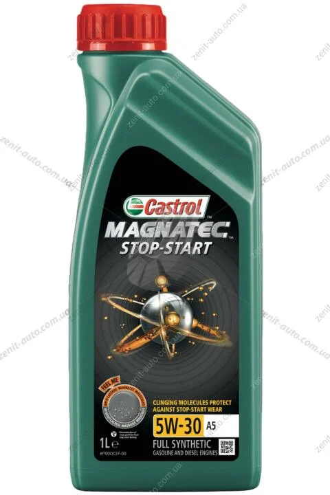 Масло ДВС 5W-30 Castrol MAGNATEC STOP-START API SN, ACEA A5/B5, ILSAC GF-5, 1л, синт. CASTROL 15CA42 (фото 1)