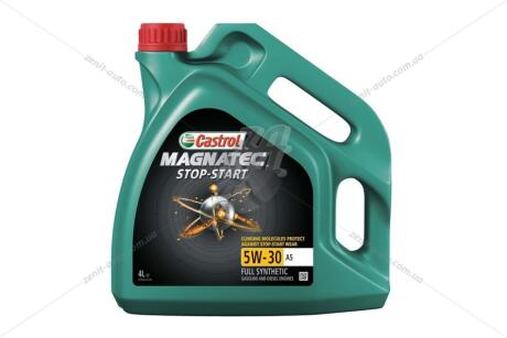 Олива моторна 5W-30 MAGNATEC STOP-START API SN, ACEA A5/B5, ILSAC GF-5, 4л, синт. CASTROL 15CA43