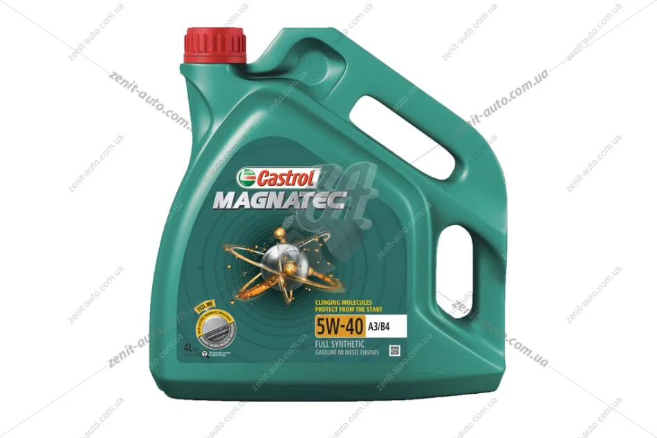 Масло ДВС 5W-40 Castrol MAGNATEC API SN/CF, ACEA A3/B4, 4л, синт. CASTROL '15F64A (фото 1)