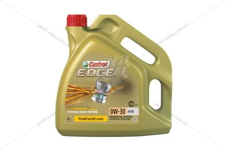 Масло ДВС 0W-30 Castrol EDGE ACEA A5/B5,4л, синт. CASTROL 15F6A5