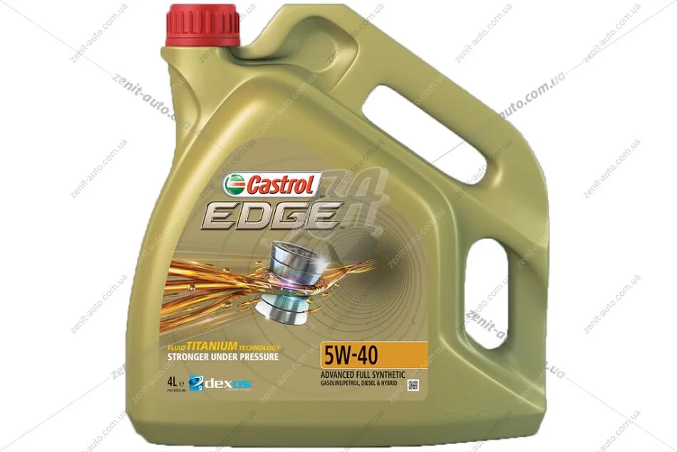 Масло ДВС 5W-40 Castrol EDGE API SN/CF, ACEA C3, GM dexos2, 4л, синт. CASTROL '15F7D6 (фото 1)
