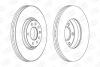 Диск тормозной передний (кртано 2) Opel Astra (G,H), Corsa D, Zafira B CHAMPION '562240CH (фото 1)