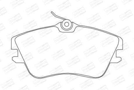 Колодки гальмівні дискові передні VW T4 CHAMPION '571847CH