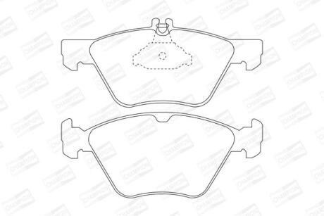 Колодки тормозные дисковые передние MB E-Class (W210), S-Class (W220) CHAMPION '571876CH