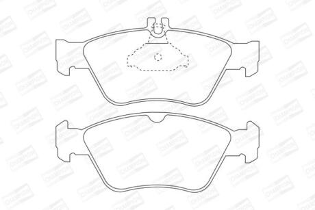Колодки тормозные дисковые передние MB C-Class (W202), E-Class (W210) CHAMPION '571877CH