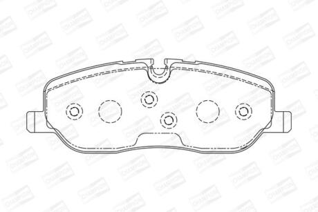 Колодки тормозные дисковые передние Land Rover Range Rover Sport I, Discovery III CHAMPION '572521CH