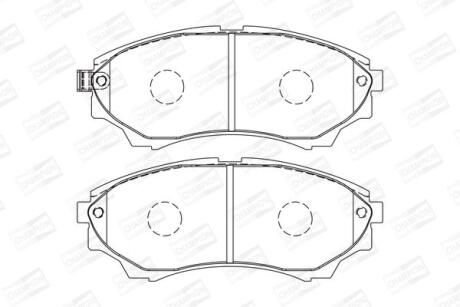 Колодки тормозные дисковые передние Ford Ranger (99-06), (06-12)/ Mazda BT-50 (06-) CHAMPION '572572CH
