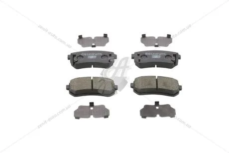 Колодки тормозные дисковые задние Hyundai Accent III, Sonata VI/ Kia Rio II, Cerato II CHAMPION 572590CH